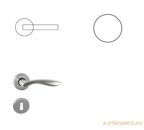 Idea F1 alu silver PZ Button/Handle