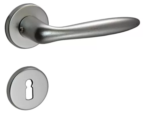 Easy Rozetă rotundă F1 aluminiu argintiu BB