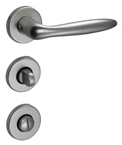 Easy Rozetă rotundă F1 WC aluminiu argintiu