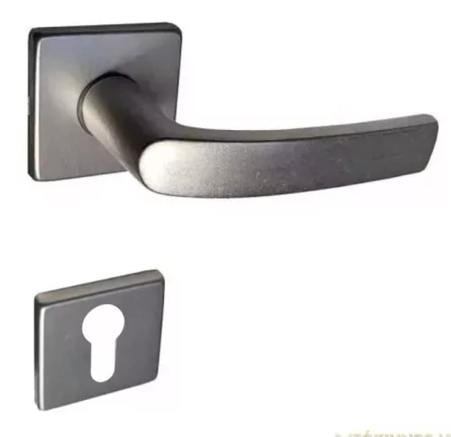 Mâner modern pătrat al ușii din argintiu F1 cu arcuri