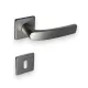 Mâner modern pătrat al ușii din argintiu F1 cu arcuri