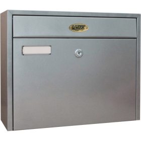 Geantă cutie post, argintie, rezistentă la ploaie