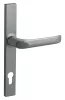 Felix szögletes Biztonsági Bejárati ajtókilincs Silver Ezüst 90mm PZ