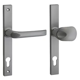   Felix szögletes Biztonsági Bejárati Gomb/ajtókilincs Silver Ezüst 90mm PZ