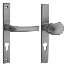   Felix szögletes Biztonsági Bejárati Gomb/ajtókilincs Silver Ezüst 72mm PZ