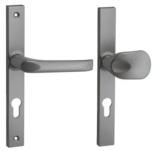 Felix szögletes Biztonsági Bejárati Gomb/ajtókilincs Silver Ezüst 72mm PZ