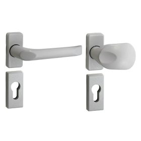   Felix Biztonsági Bejárati Gomb/ajtóilincs 9006 Fehér alumínium PZ