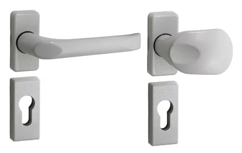 Felix Biztonsági Bejárati Gomb/ajtóilincs 9006 Fehér alumínium PZ