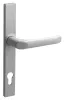 Felix szögletes Biztonsági Bejárati ajtókilincs 9006 Fehér alumínium 92mm PZ