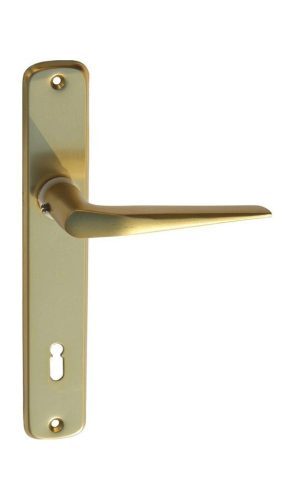 Alu 410 Schild Türknauf F3 Gold 90 mm BB