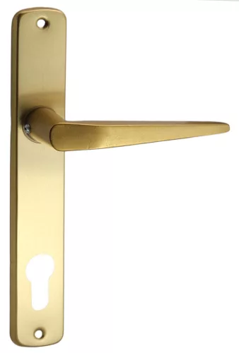 Alu 410 Pajzsos Ajtókilincs F3 Arany 90 mm PZ