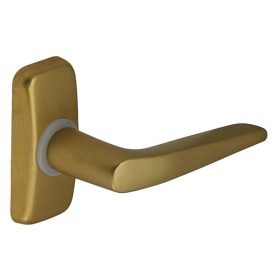 Alu 410 okenná kľučka F3 zlatá v tvare "L".