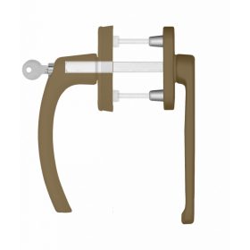   Nagyalakú Ablakfélkilincs Redőnyös Zárható Arany Szín/Gold