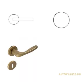 Cala Kreis F4 Alu Bronze BB Knopf/Türknauf