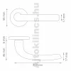 Pira Kreis F4 Alu Bronze WC Knopf/Türknauf
