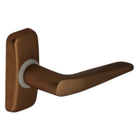   Alu 410 okenná kľučka F4 Bronzováová v tvare "L".