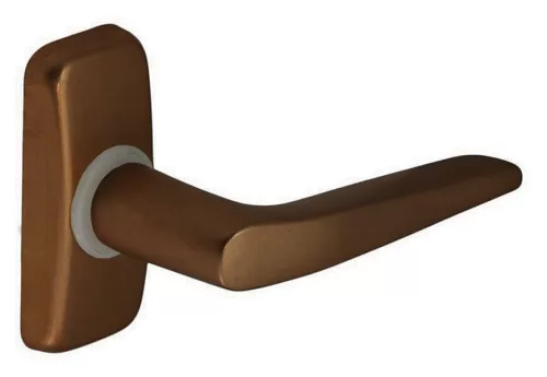 Alu 410 okenná kľučka F4 Bronzováová v tvare "L".