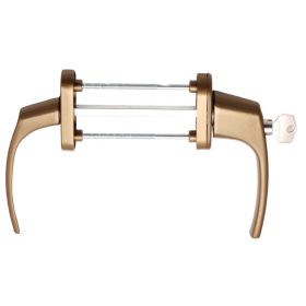 Nagyalakú Ablakfélkilincs Zárható/Sima Pár F4 Arany