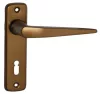 Alu 410 Pajzsos Ajtókilincs F4 bronz 55 mm BB