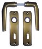 Alu 410 Shielded Door Handle F4 bronz 55 mm BB