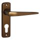 Alu 410 Pajzsos Ajtókilincs F4 bronz 55 mm PZ