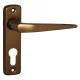 Alu 410 Pajzsos Ajtókilincs F4 bronz 55 mm PZ