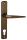 Alu 410 Pajzsos Ajtókilincs F4 Bronz 92 mm PZ