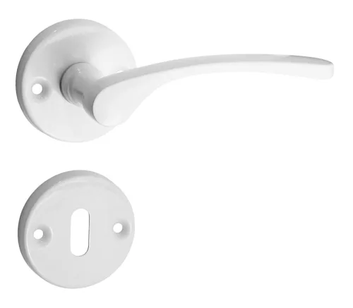 Lana Biela okrúhla rozeta kľučka dverí BB