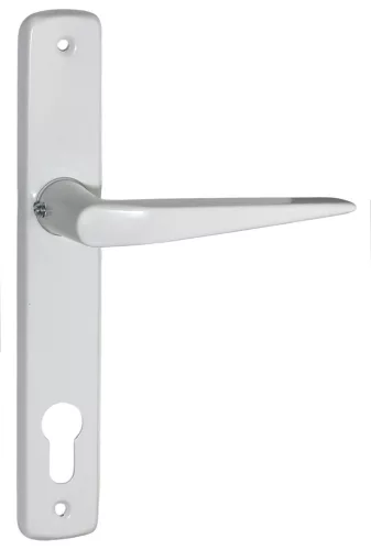 Alu 410 Pajzsos Ajtókilincs Fehér 90 mm PZ