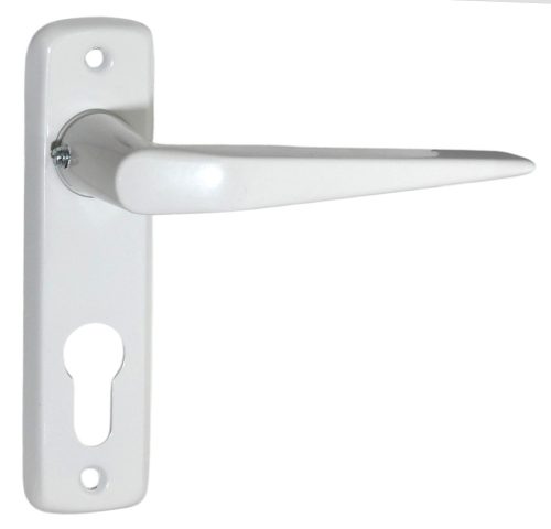 Alu 410 Pajzsos Ajtókilincs Fehér 55 mm PZ