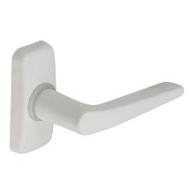 Alu 410 okenná kľučka biela v tvare "L".