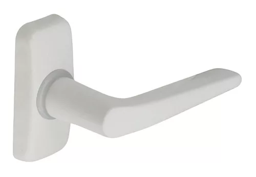 Alu 410 Mâner fereastră alb în formă de „L”.