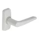 Alu 410 okenná kľučka biela v tvare "L".