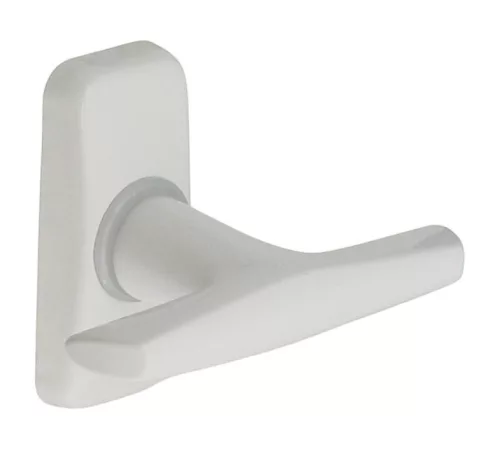 Mâner fereastră Alu 410 Alb în formă de „T”.