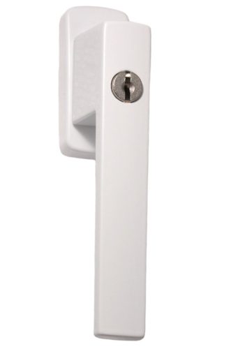 Large window handle Lockable Rectangular White