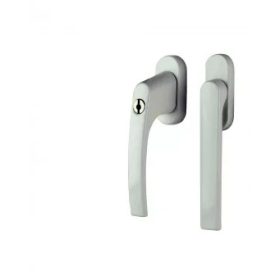   Nagyalakú Ablakfélkilincs Redőnyös Zárható/Sima Pár Fehér