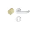 Plastic Circle Button/Door Handle White color Normal / Cylinder Lower Lock Cover