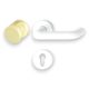 Plastic Circle Button/Door Handle White color Normal / Cylinder Lower Lock Cover