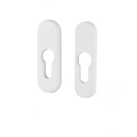   Rozetă ovală PZ Mare Pentru mâner de jumătate de fereastră Alb