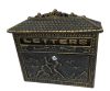 Lovasbetyár Yellow Antique Mailbox Alu. with cast front