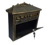 Lovasbetyár Yellow Antique Mailbox Alu. with cast front