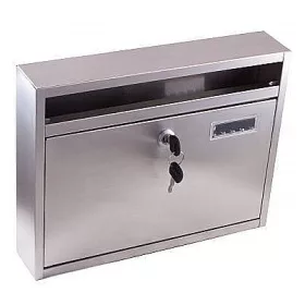   Lépcsőházi Postaláda Lefele Nyíló 350*270*60 Rozsdamentes