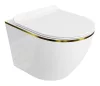 Lavita SOFI SLIM GOLD LINE WC, fehér