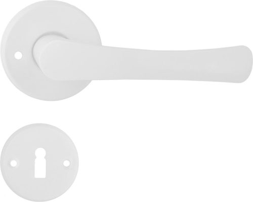 FESTETT ajtókilincs kerek rozettás fehér BB