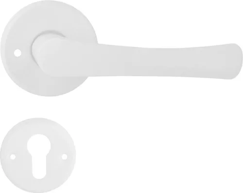 FESTETT ajtókilincs kerek rozettás fehér PZ