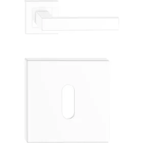 TOPAZ NÉGYZET ALAKÚ AJTÓajtókilincs FEHÉRRE FESTVE BB