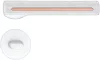 ELEGANZA/ELEGANT ajtókilincs kerek talpú R - 6mm-es talpú FIT fehér díszbetét réz színű WC