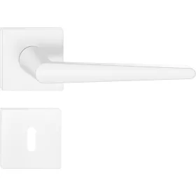   ARROW ajtókilincs négyzet alakú Q-rozettás fehér - CORONA PREMIUM BB