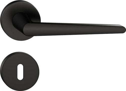 ARROW ajtókilincs kerek R rozettás fekete - CORONA PREMIUM BB