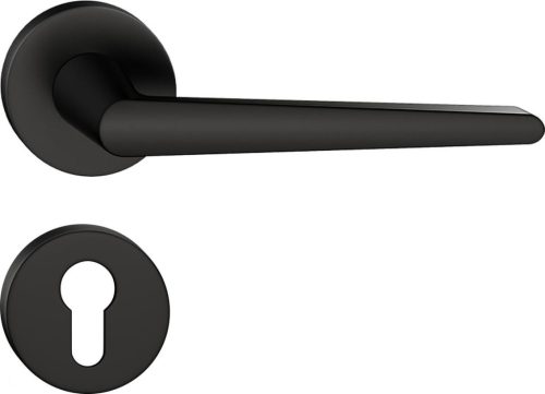 ARROW ajtókilincs kerek R rozettás fekete - CORONA PREMIUM PZ